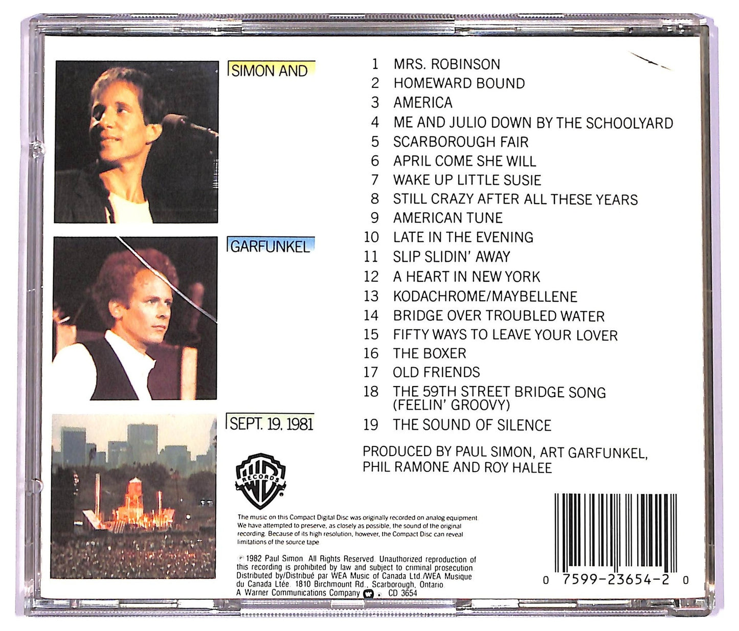EBOND Simon & Garfunkel - The Concert In Central Park CD CD080855
