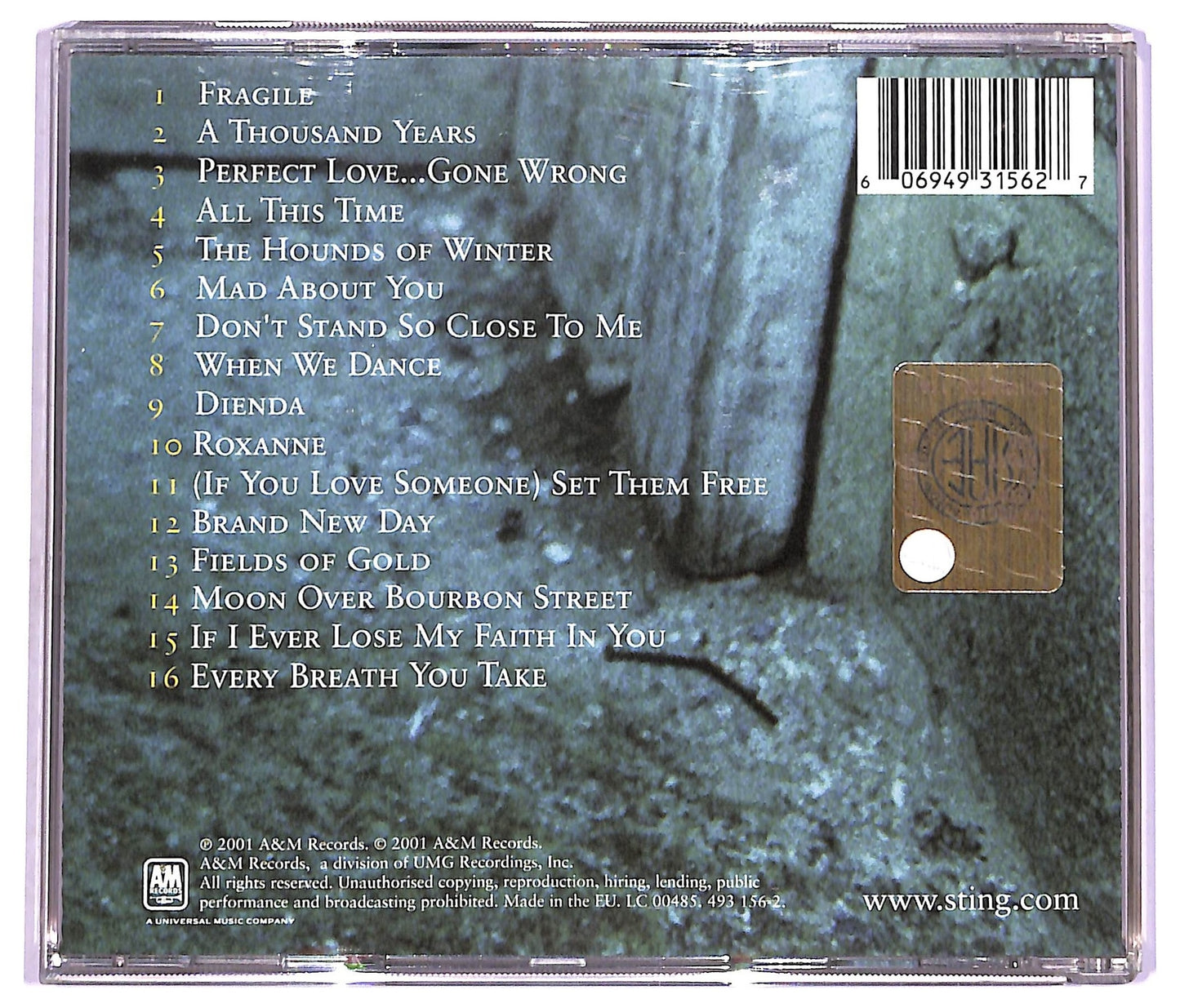 EBOND Sting - ...all This Time CD CD080926