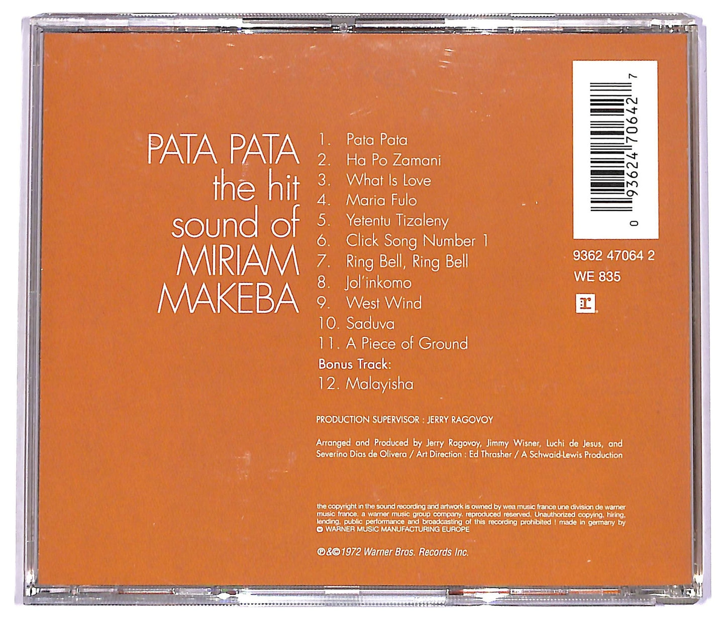 EBOND Miriam Makeba - Pata Pata CD CD081150
