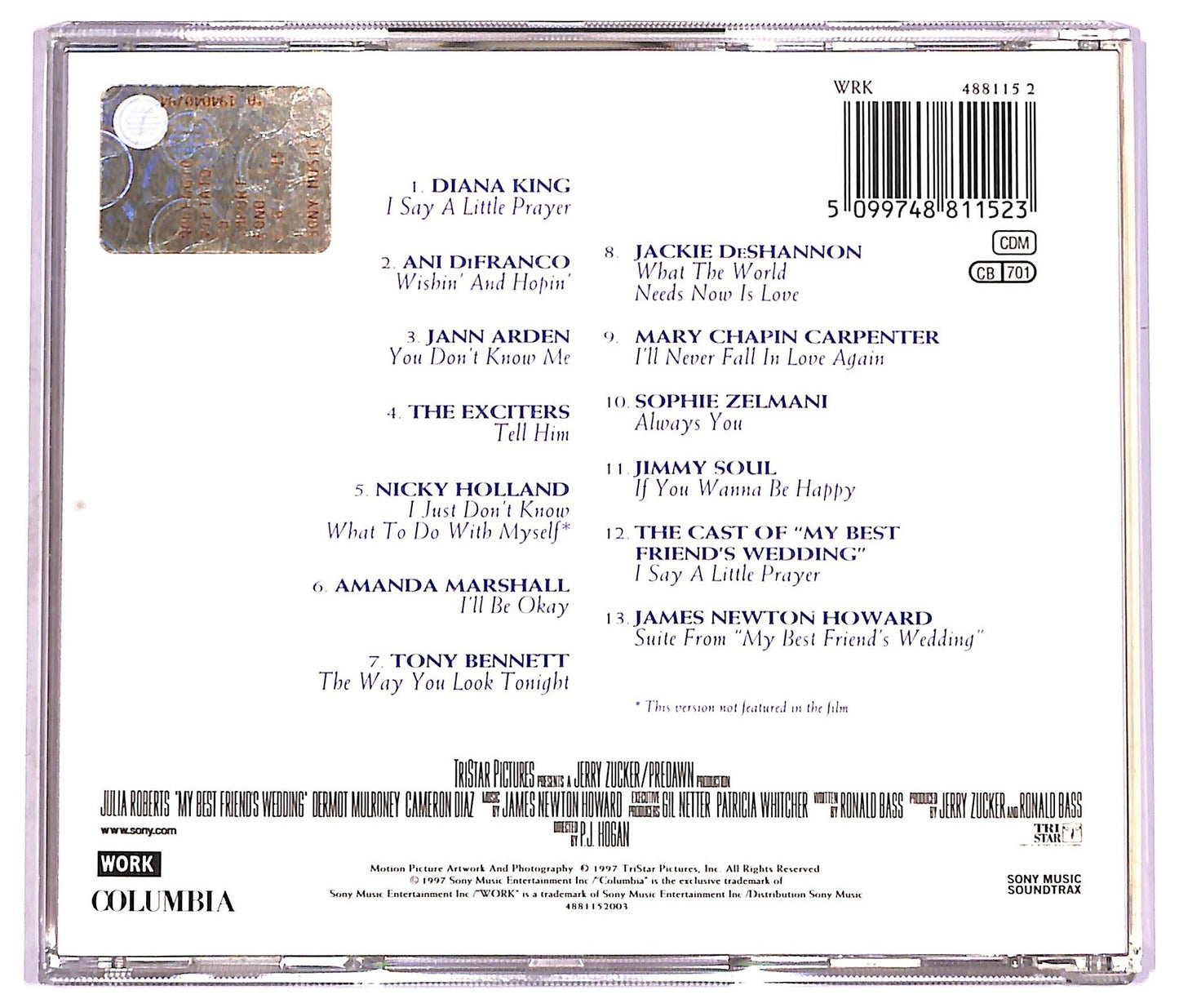 EBOND Various - My Best Friend's Wedding CD CD081308