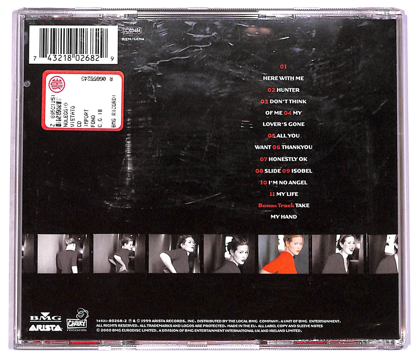 EBOND Dido - No Angel ALBUM JEWEL CASE CD CD081319