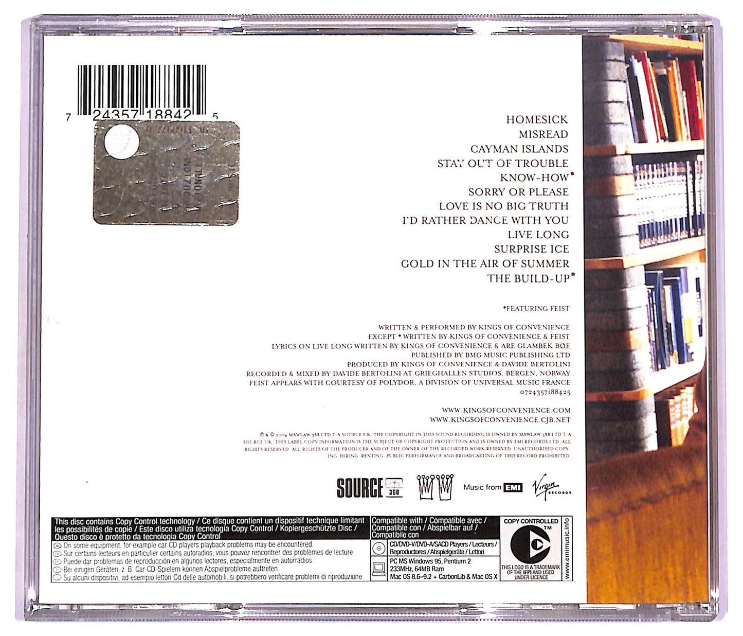 EBOND Kings Of Convenience - Riot On An Empty Street CD CD081348