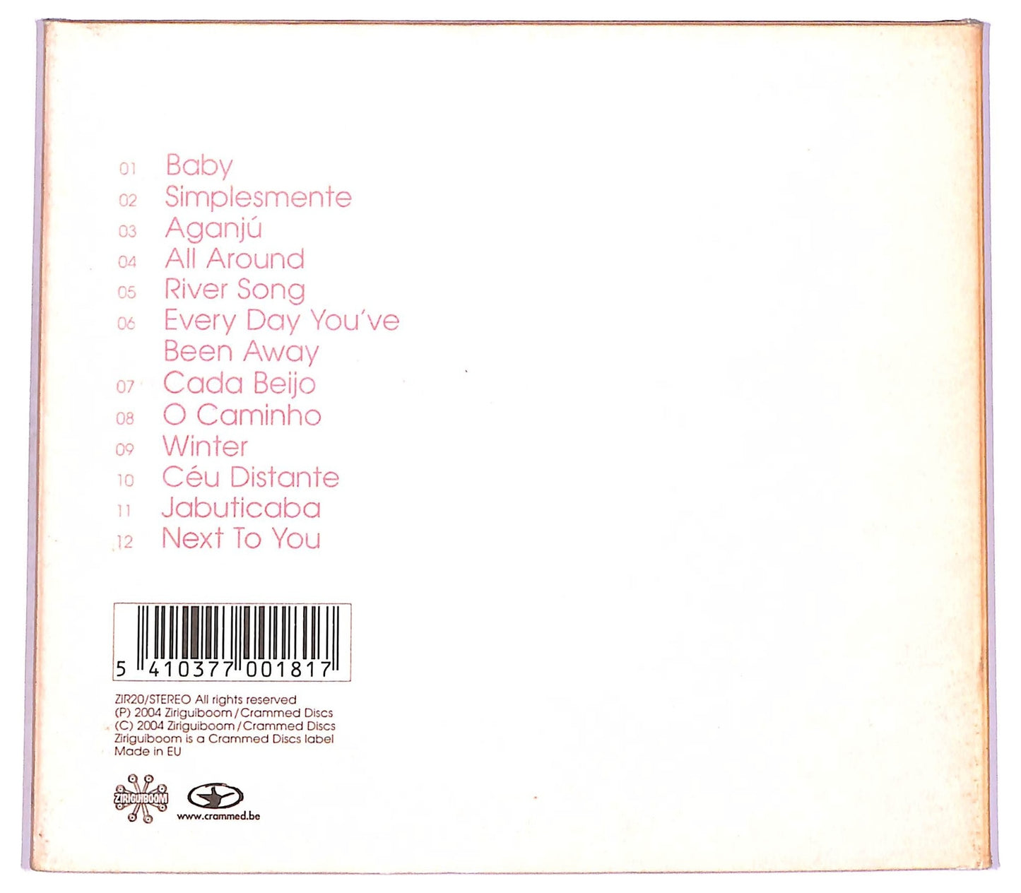 EBOND Bebel Gilberto - Bebel Gilberto CD CD081710