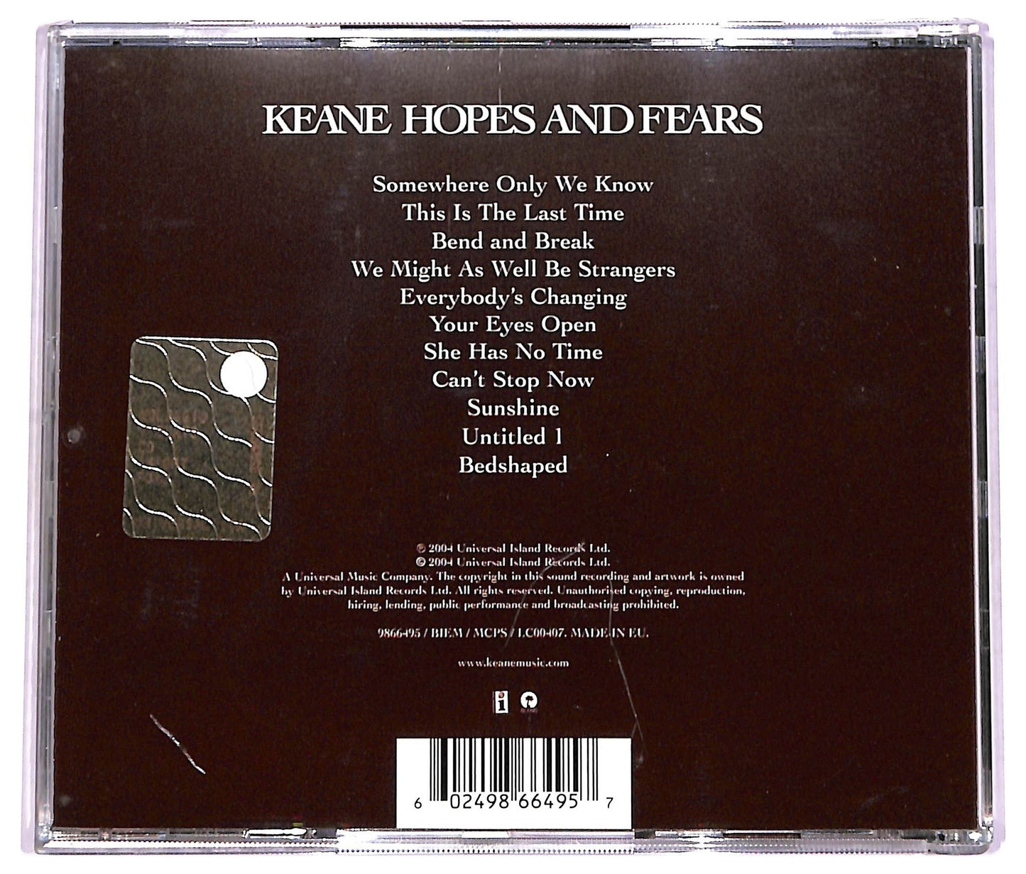 EBOND Keane - Hopes And Fears CD CD081936