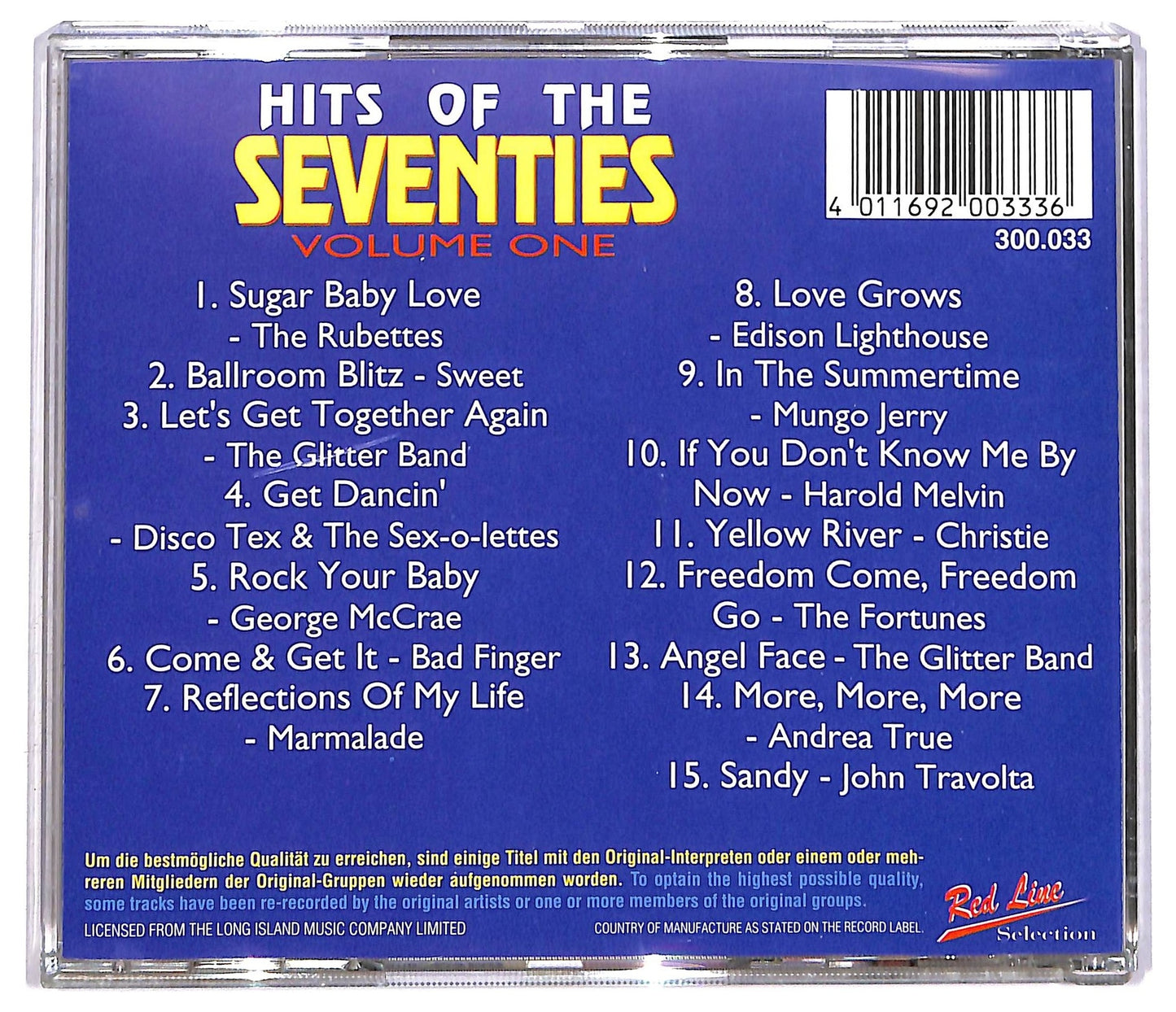 EBOND Hits Of The Seventies CD CD082734