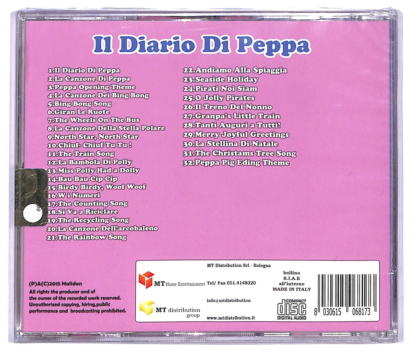 EBOND Il Diario di Peppa CD CD082851