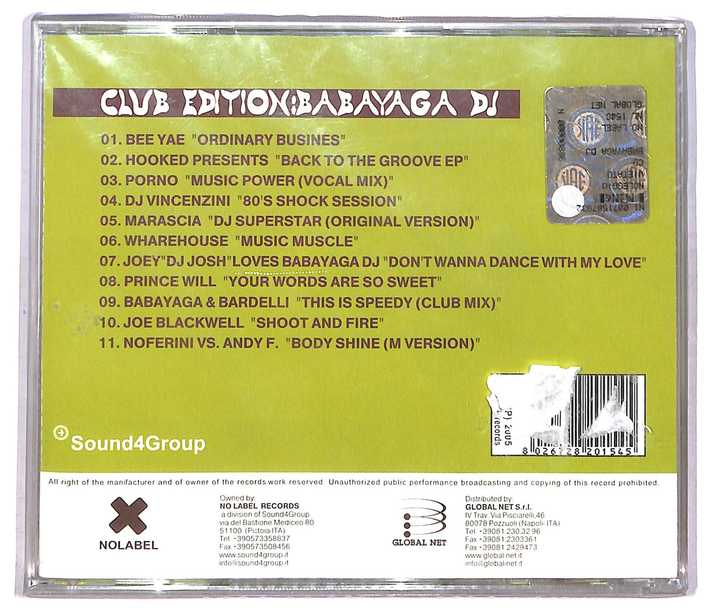 EBOND Babayaga - Club Edition CD CD083535