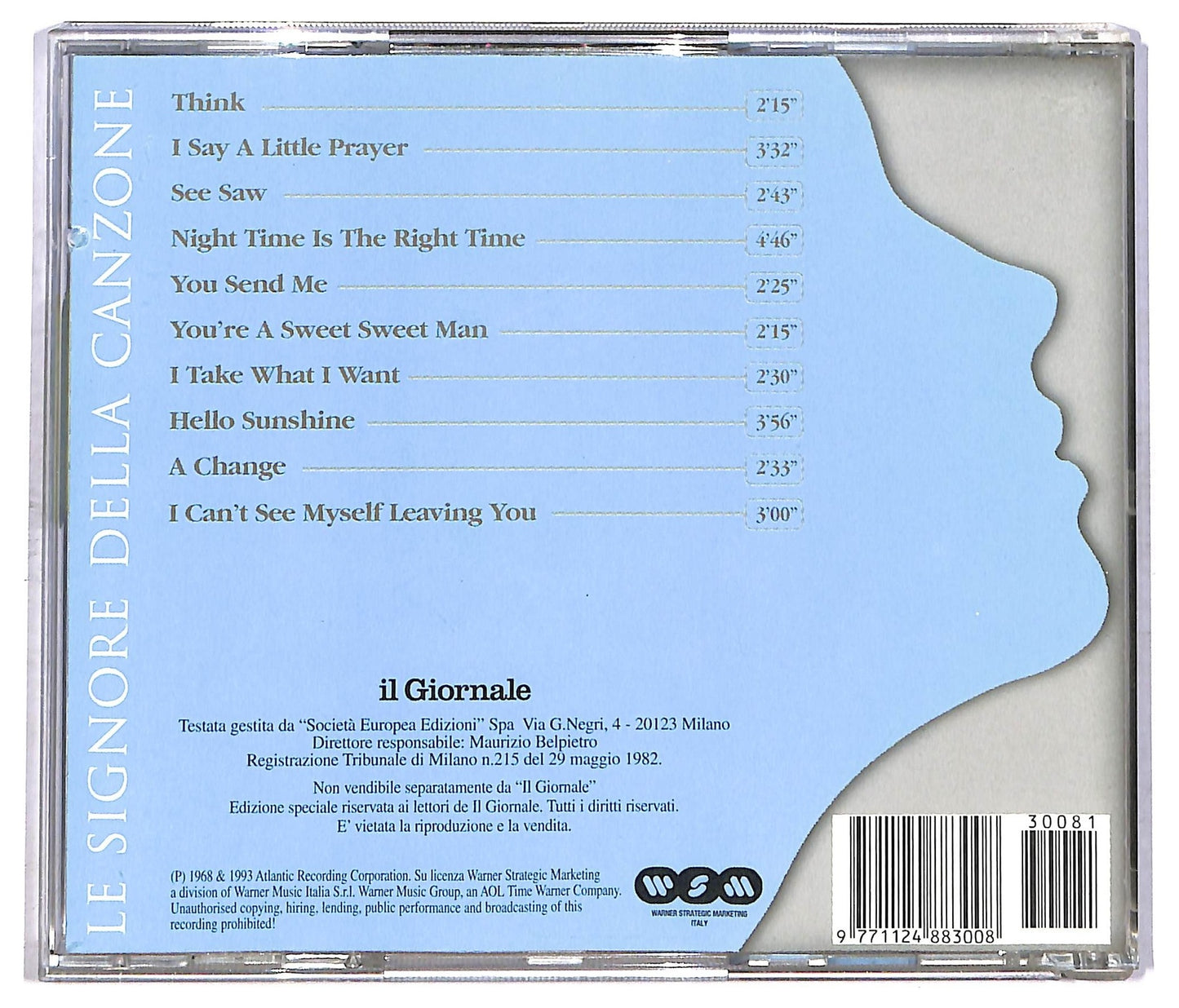 EBOND Aretha Franklin - Aretha Franklin Le signore della Canzone Vol.11 COMPILATION EDITORIALE JEWEL CASE CD CD083615