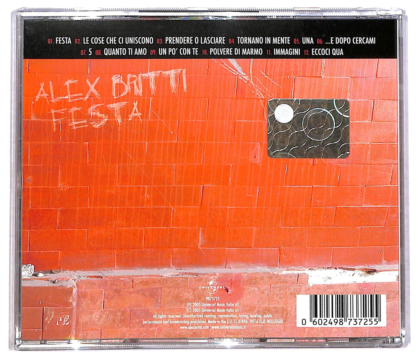 EBOND Alex Britti - Festa CD CD083720