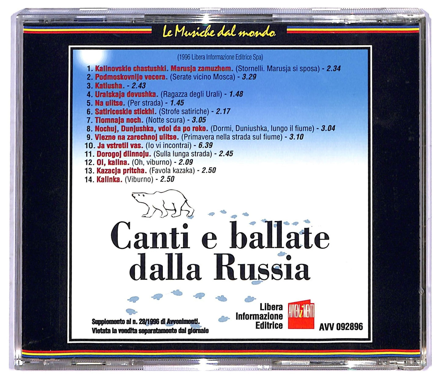 EBOND Various - Canti E Ballate Dalla Russia Editoriale CD CD084036