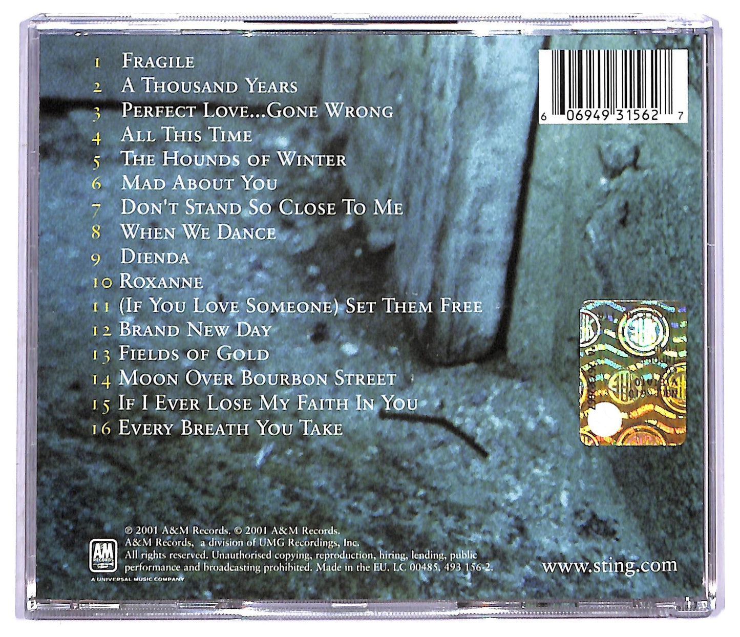 EBOND Sting - ...all This Time CD CD084047