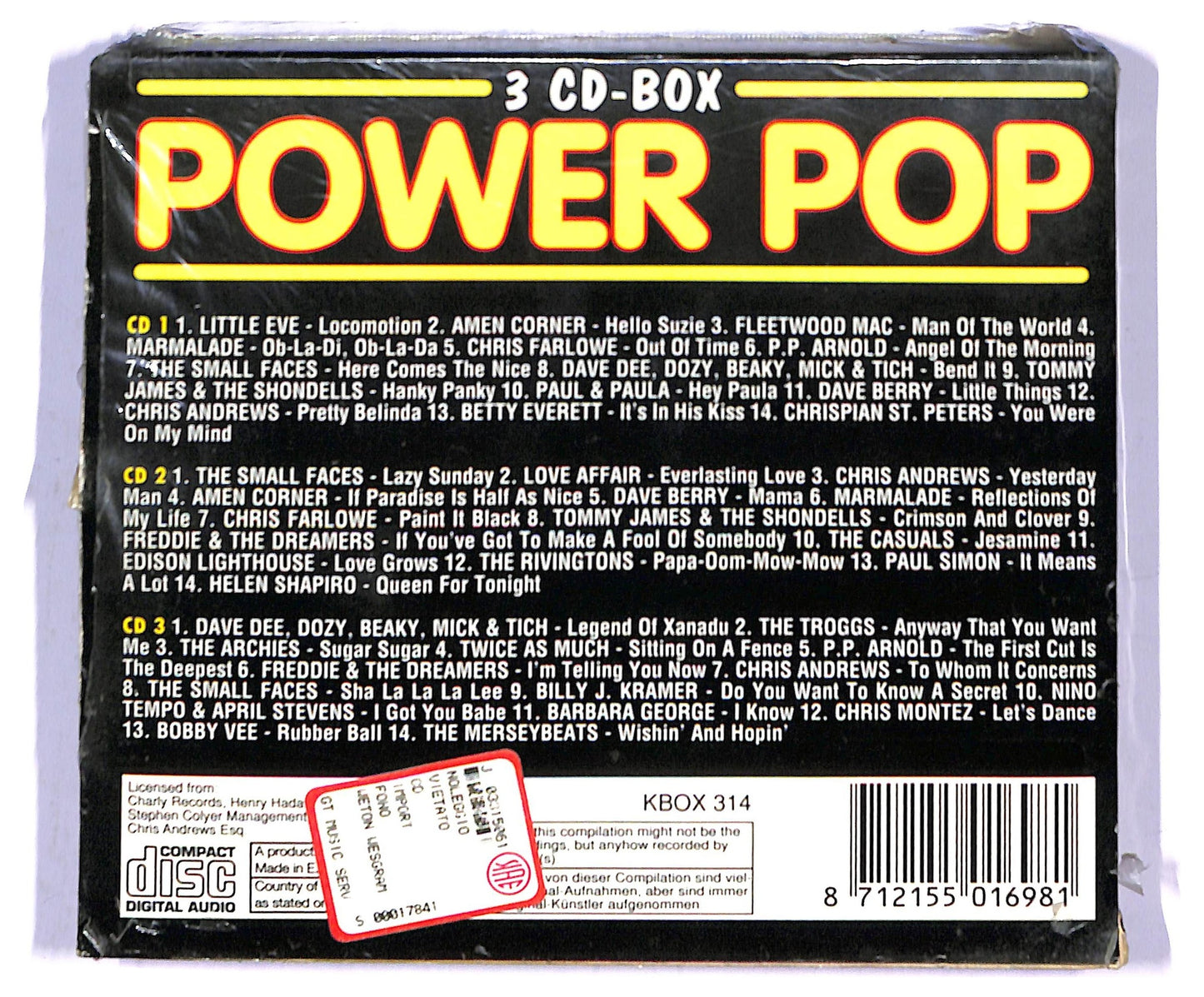 EBOND Various - Power Pop ( 3 cd) CD084240