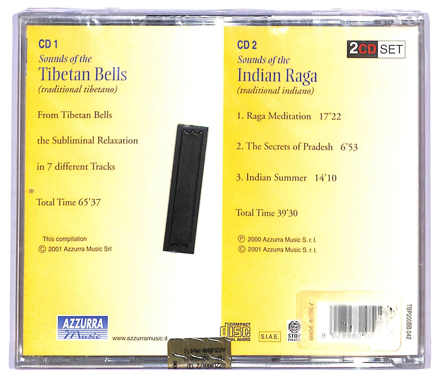 EBOND Sounds Of The Tibetan Bells - Sound Of The Indian Raga CD CD084254