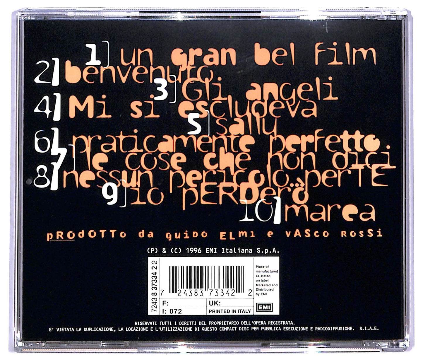 EBOND Vasco Rossi - Nessun Pericolo... Per Te CD CD084419