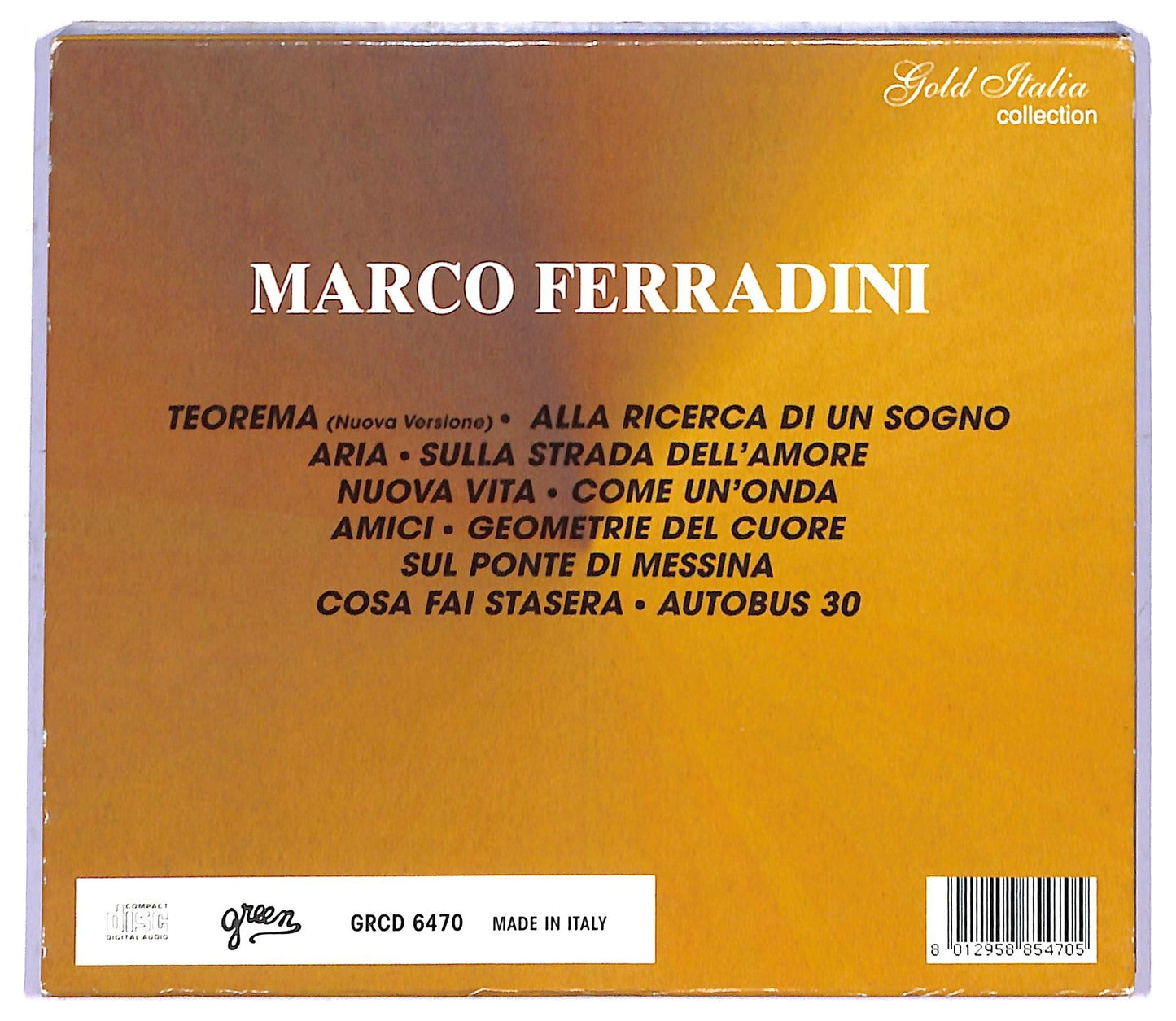 EBOND Marco Ferradini - Cantaitalia CD CD084424