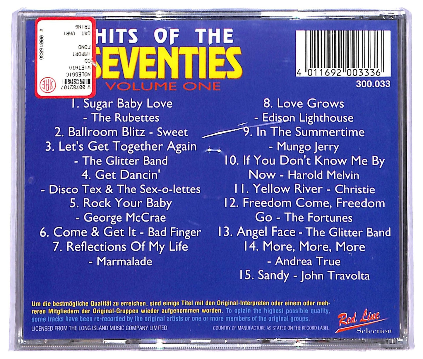 EBOND Hits Of The Seventies CD CD084530