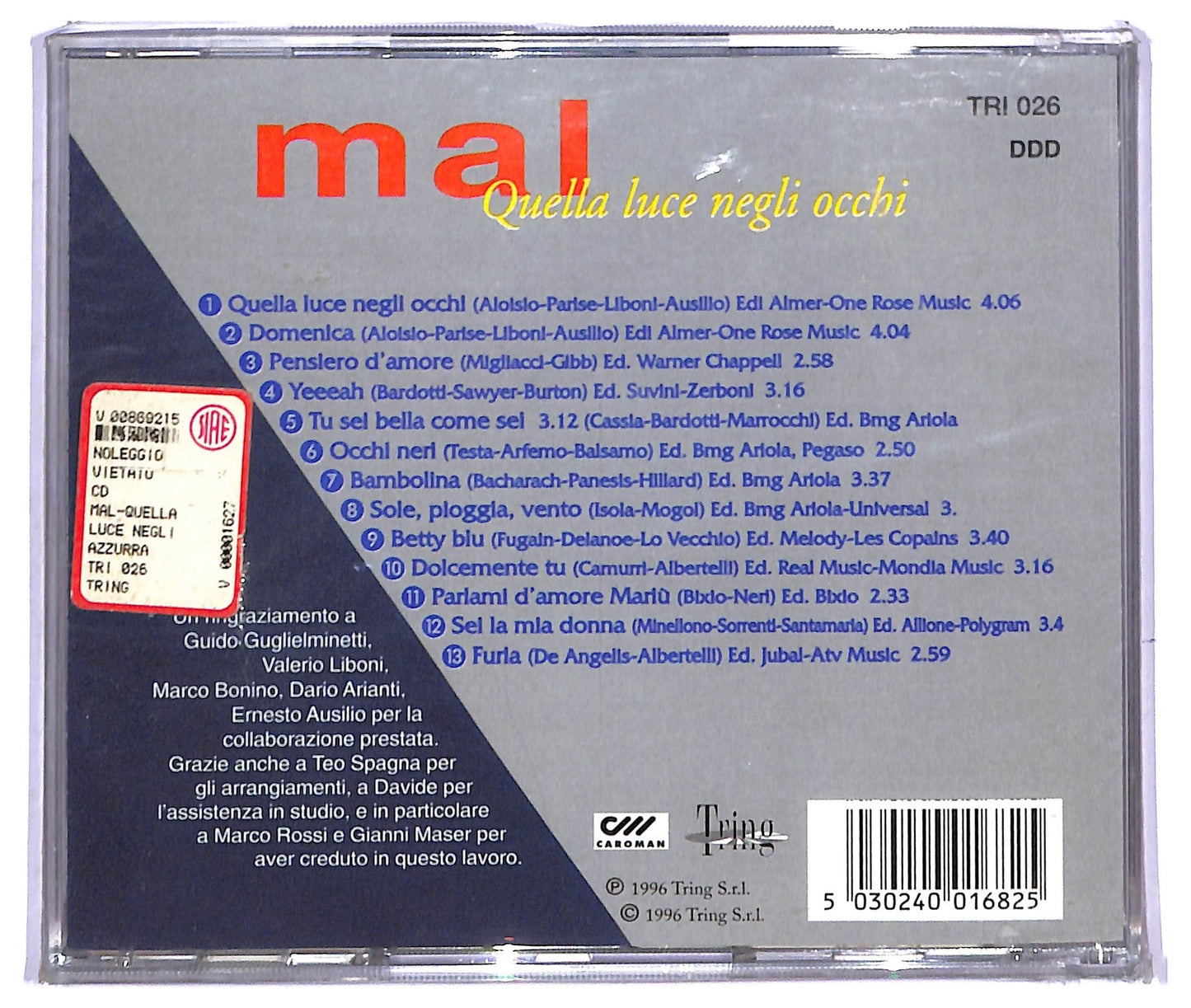 EBOND Mal - Quella Luce Negli Occhi CD CD084549