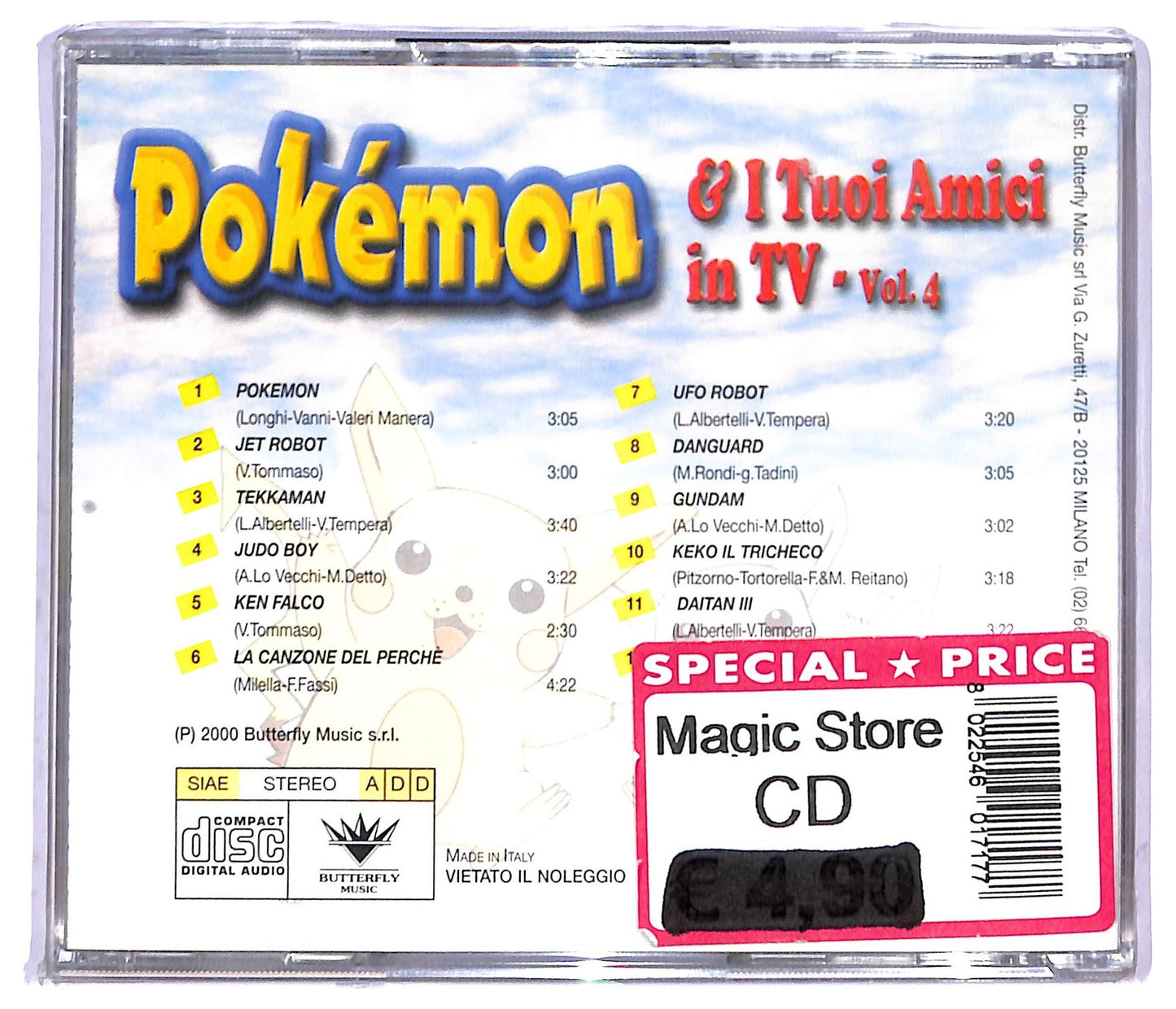 EBOND Pokemon & I Tuoi Amici In TV Vol. 4 CD CD084611