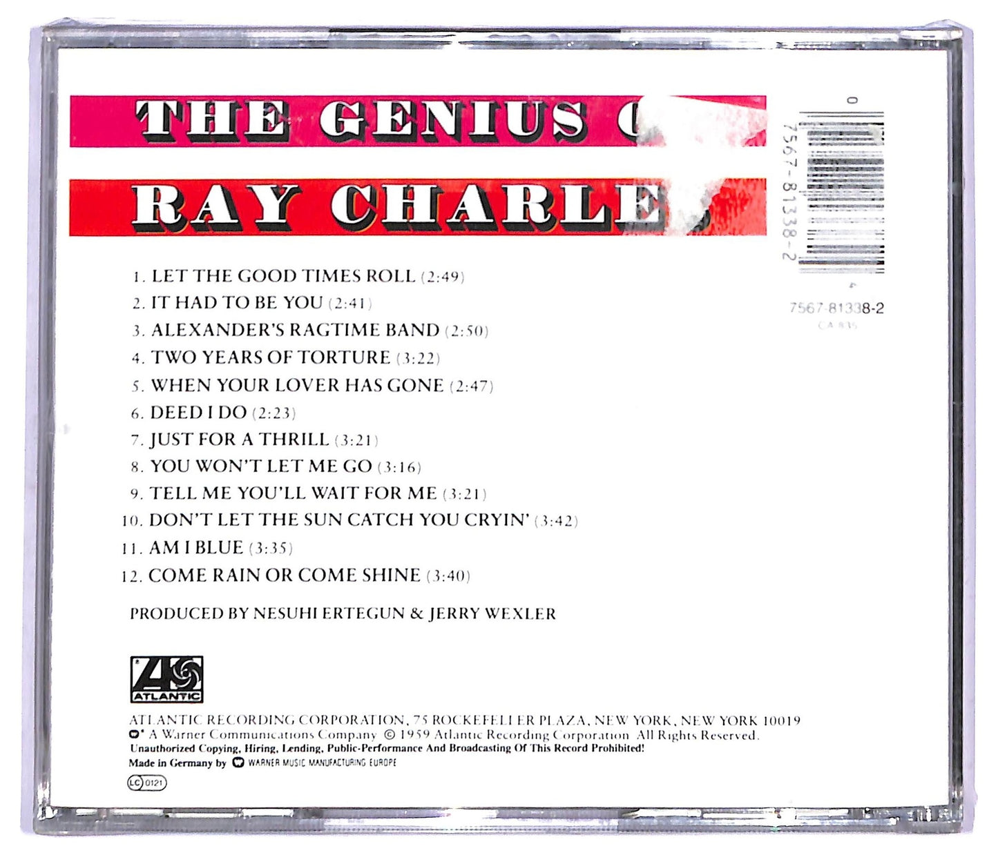 EBOND Ray Charles - The Genius Of Ray Charles CD CD084647