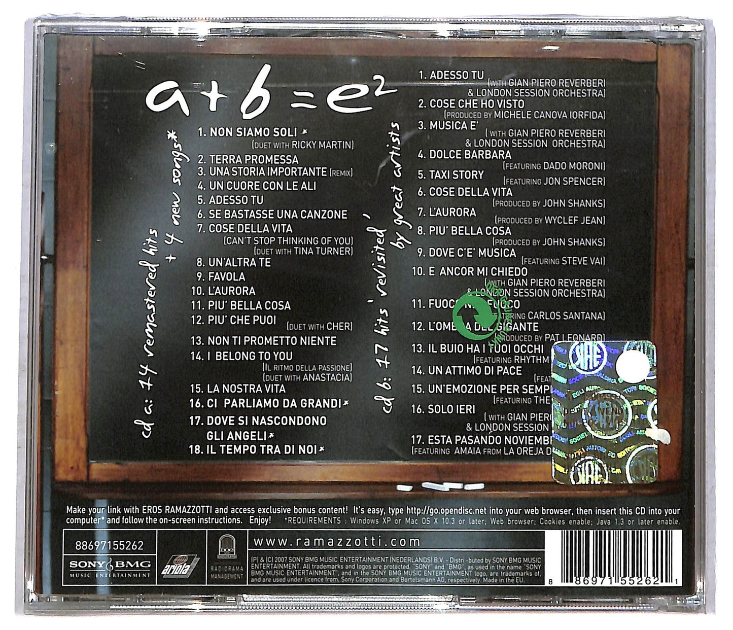 EBOND Eros Ramazzotti - E, CD CD084948