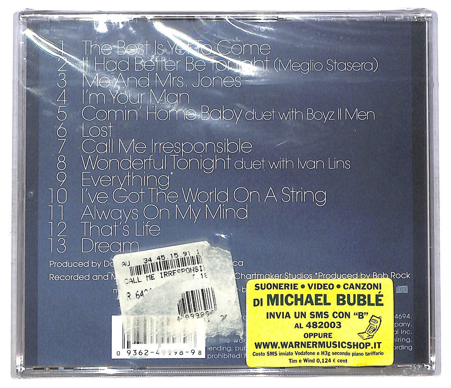 EBOND Call Me Irresponsible CD CD084950