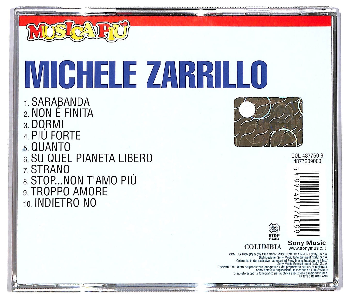 EBOND Michele Zarrillo - Michele Zarrillo CD CD085004