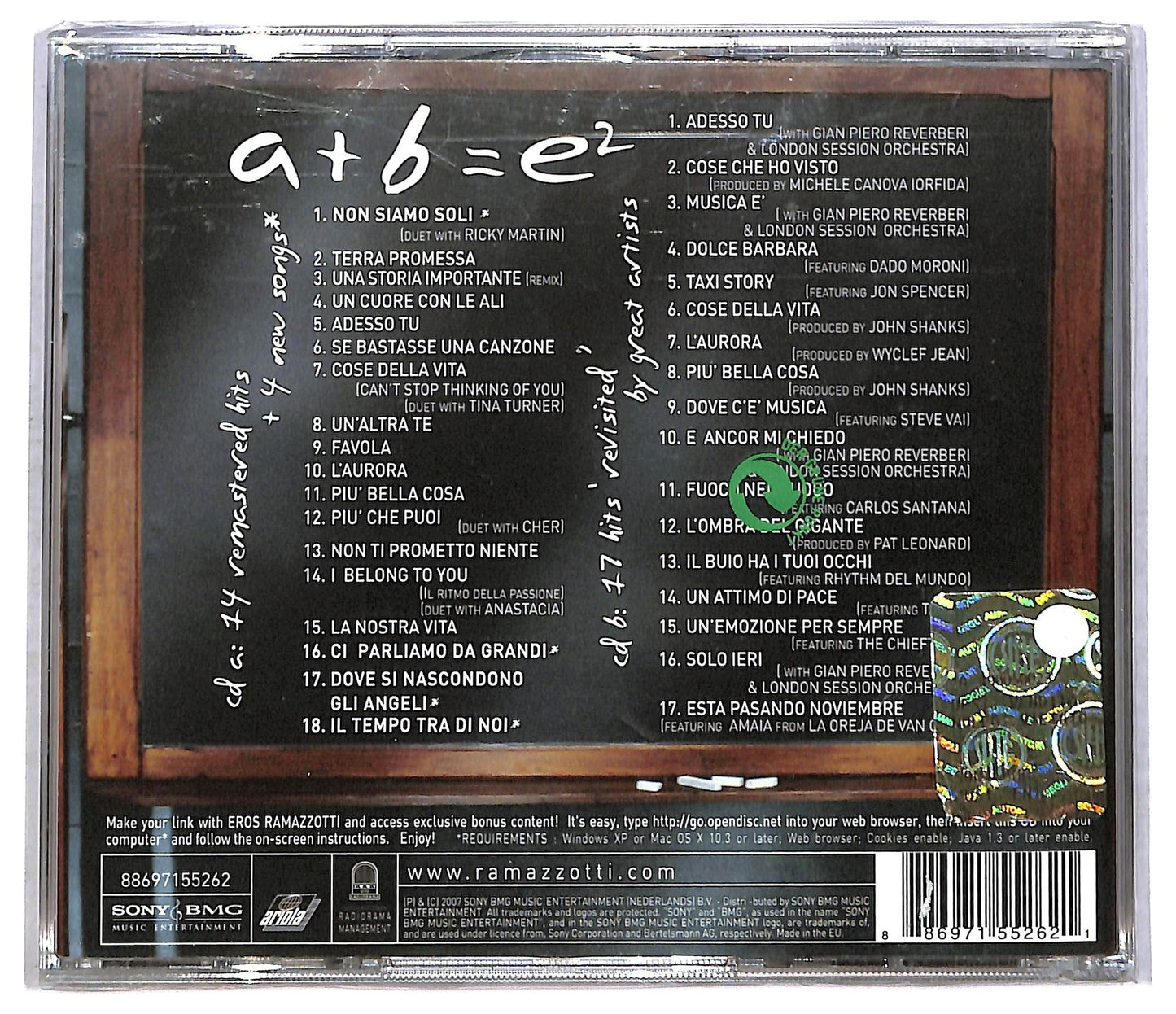EBOND Eros Ramazzotti - E, CD CD085007
