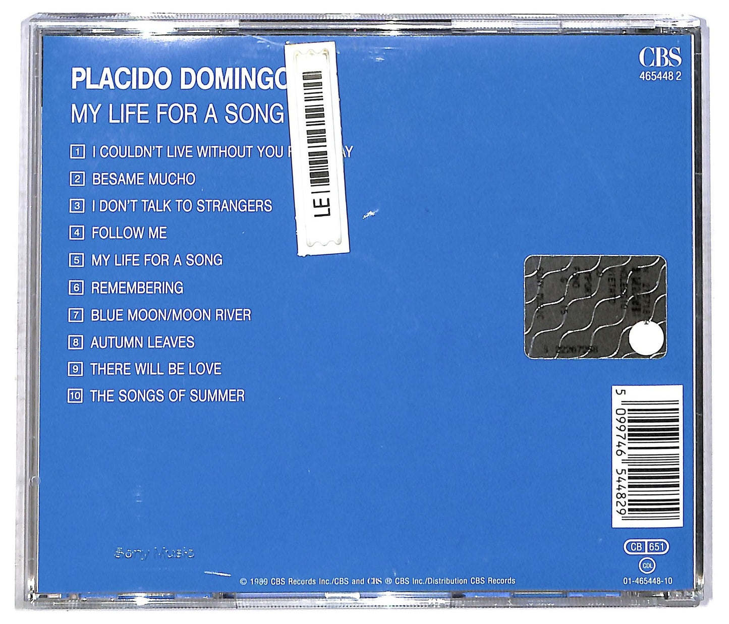 EBOND Placido Domingo - My Life For A Song CD CD085025