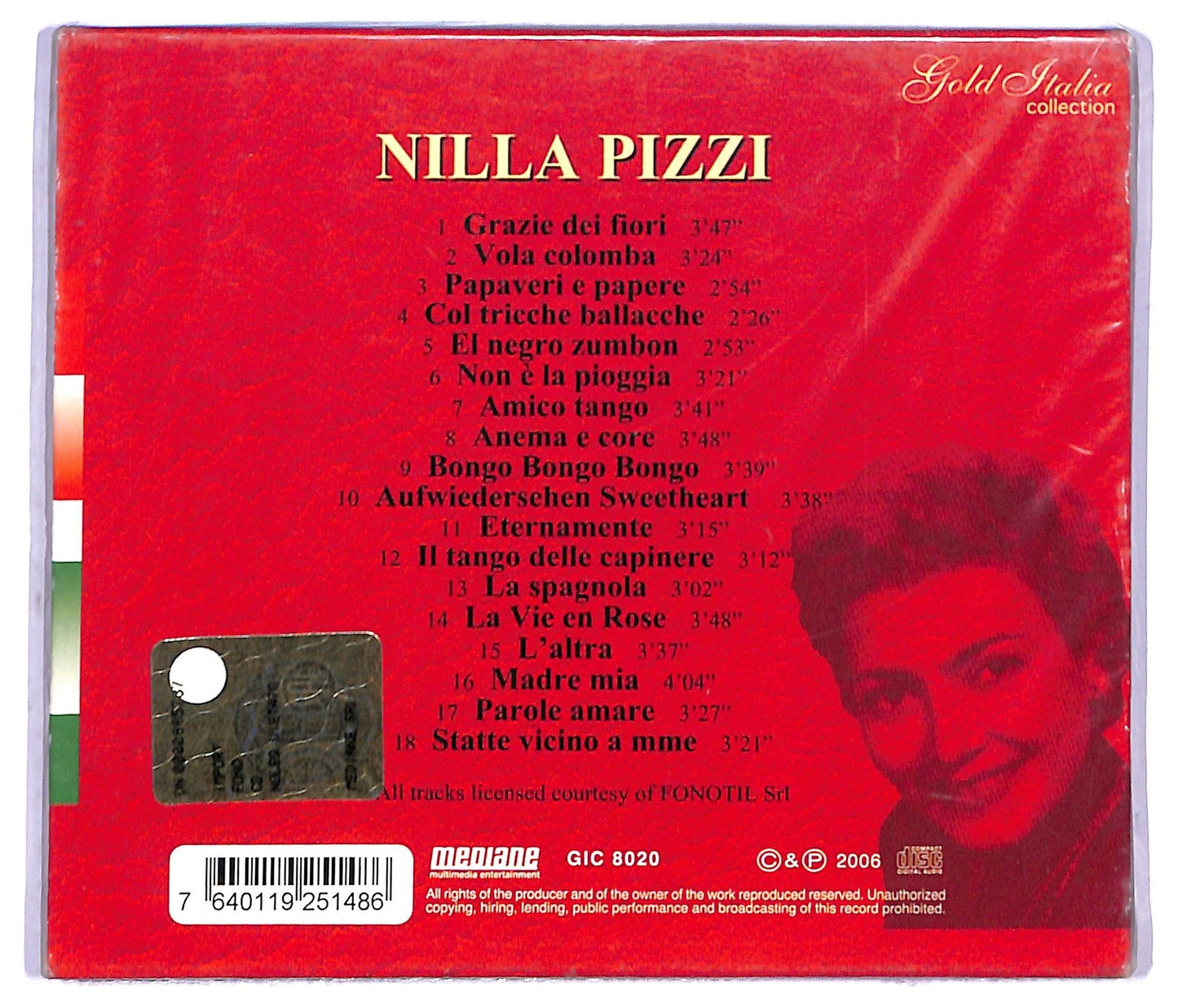 EBOND Nilla Pizzi - Gold Italia Collection - Premium Riserva CD CD085218