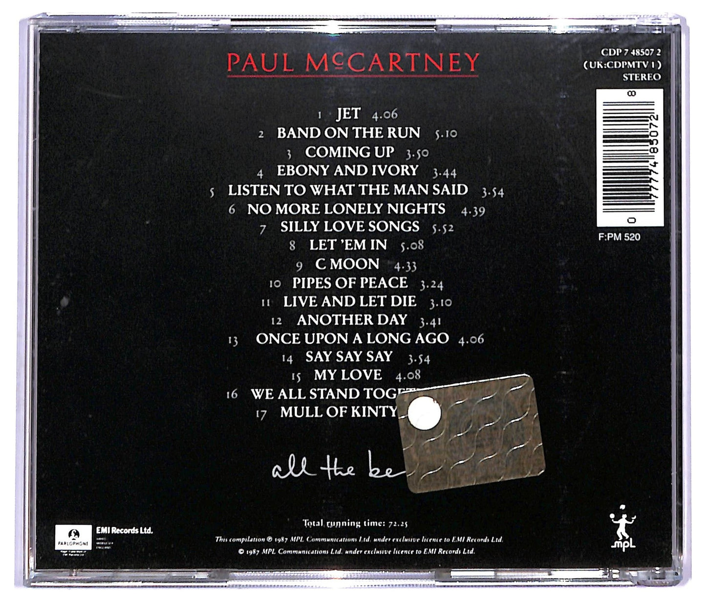 EBOND Paul McCartney - All The Best! CD CD085221
