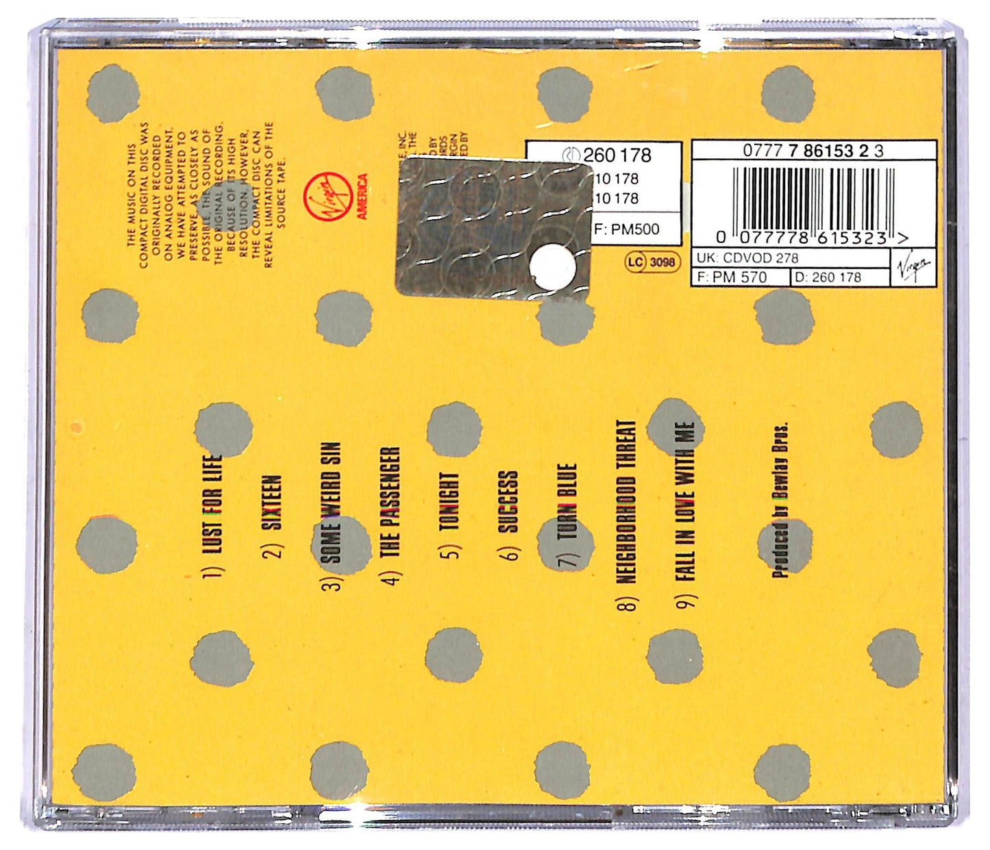 EBOND Iggy Pop - Lust For Life CD CD085313