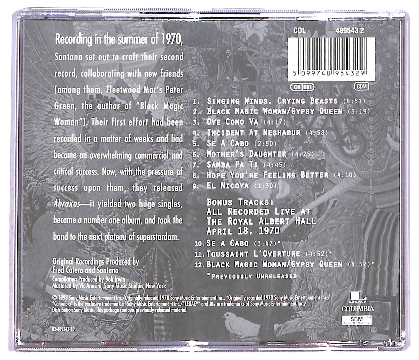 EBOND Santana - Abraxas EDITORIALE CD CD085718