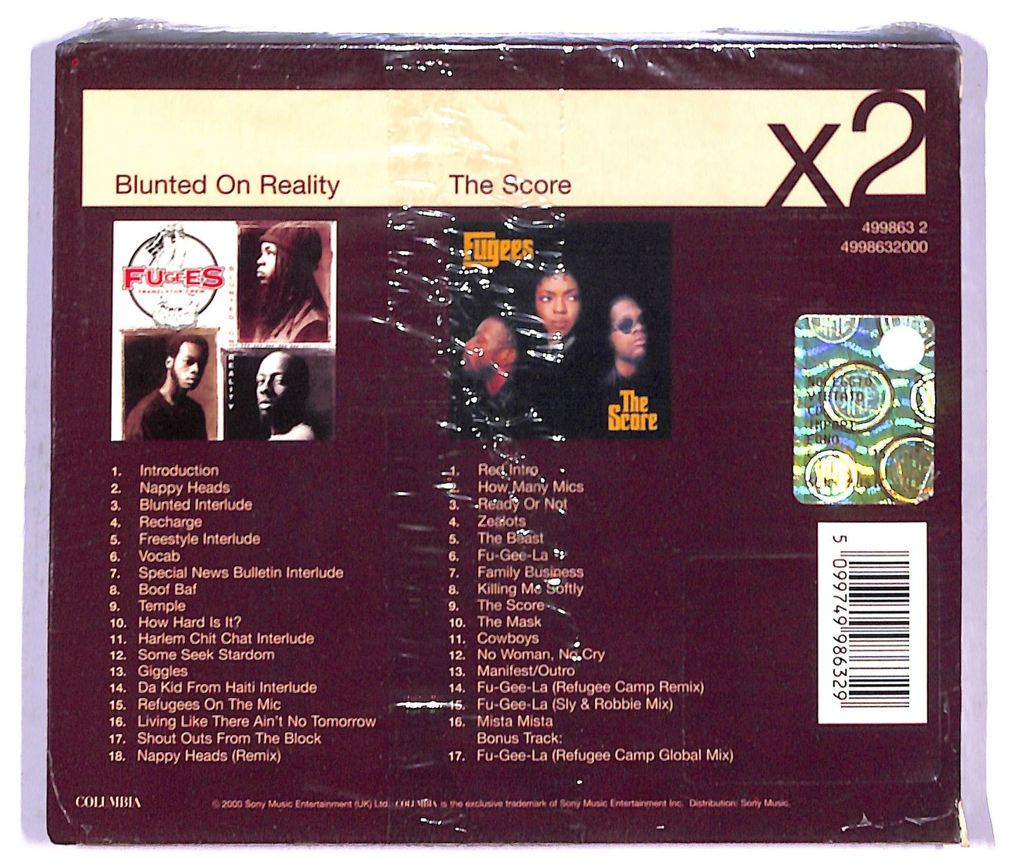 EBOND Fugees - Blunted On Reality - The Score CD CD085725