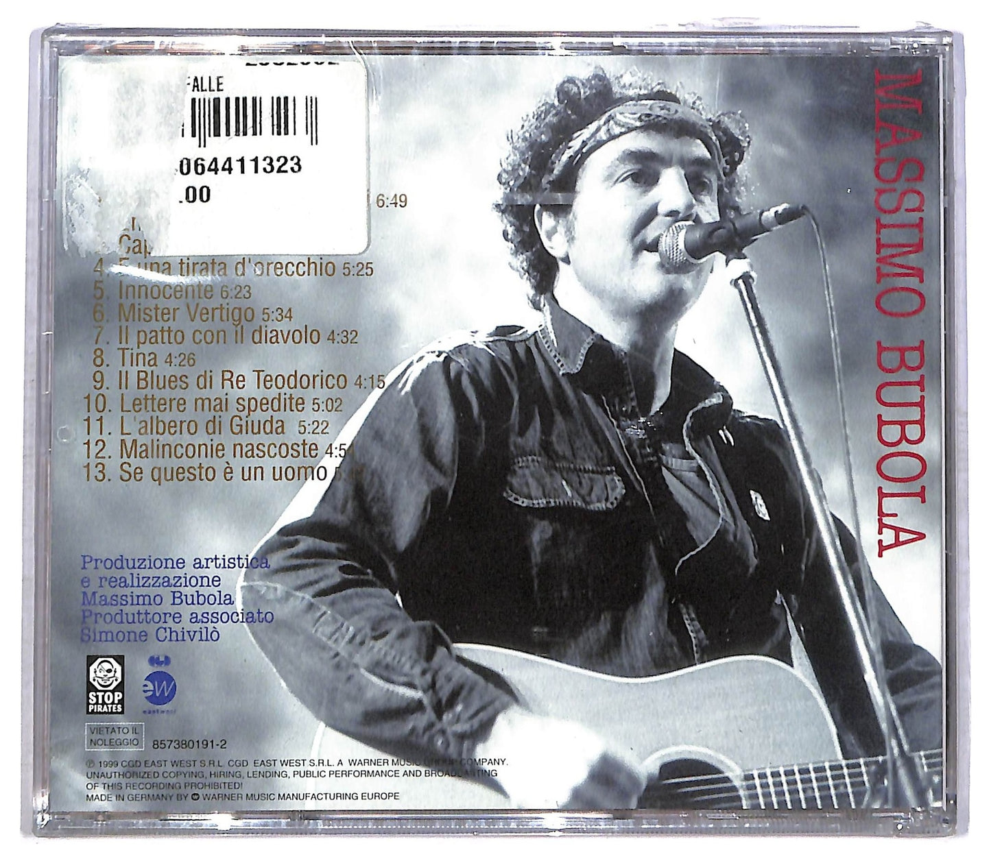 EBOND Massimo Bubola - Diavoli & Farfalle CD CD085950