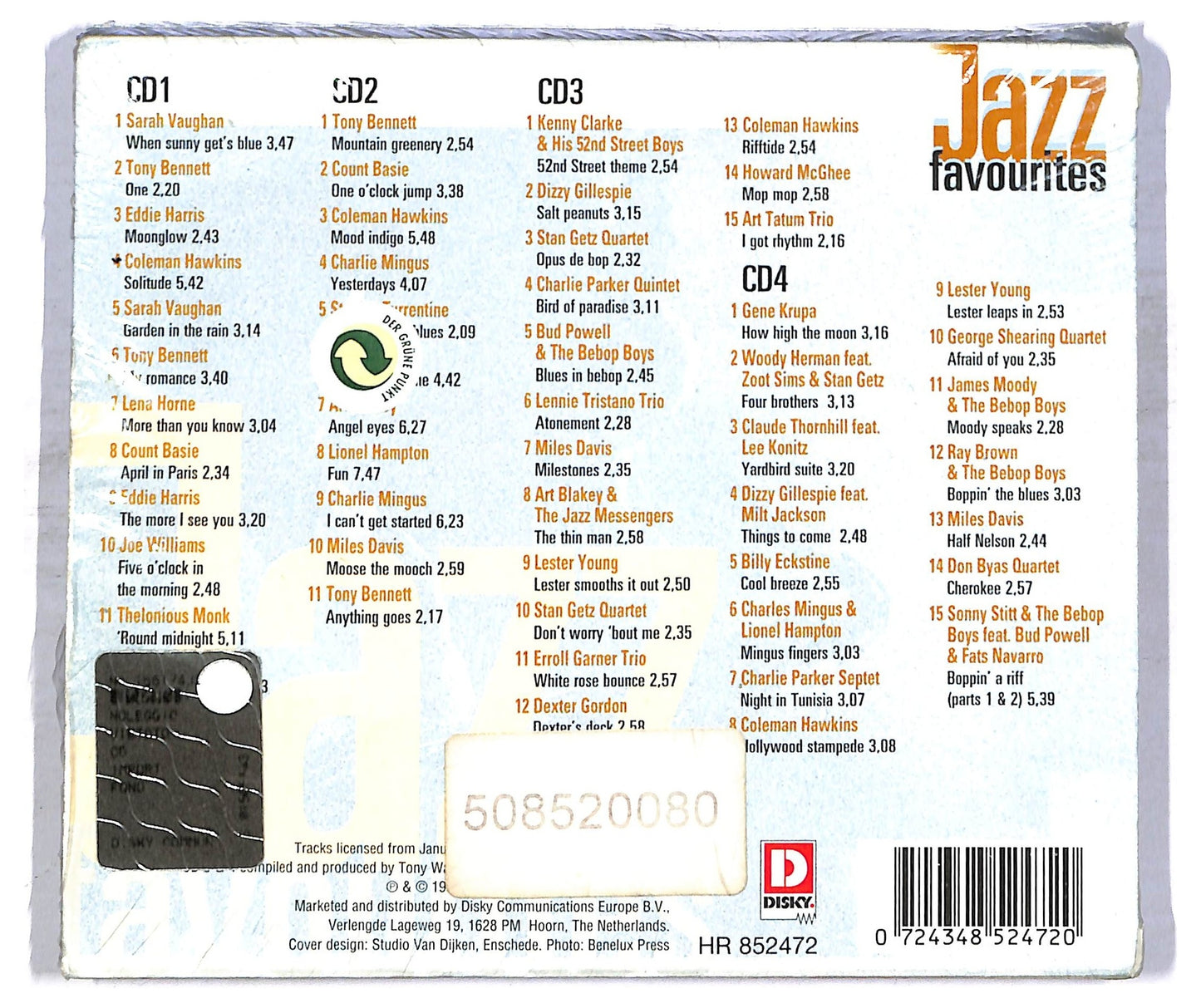 EBOND Various - Jazz Favourites (4 dischi) CD CD086052