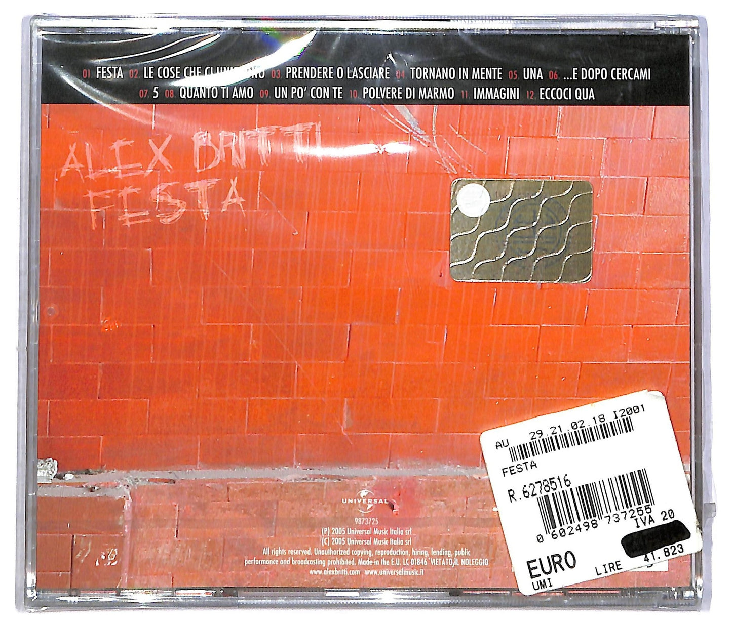 EBOND Alex Britti - Festa CD CD086156