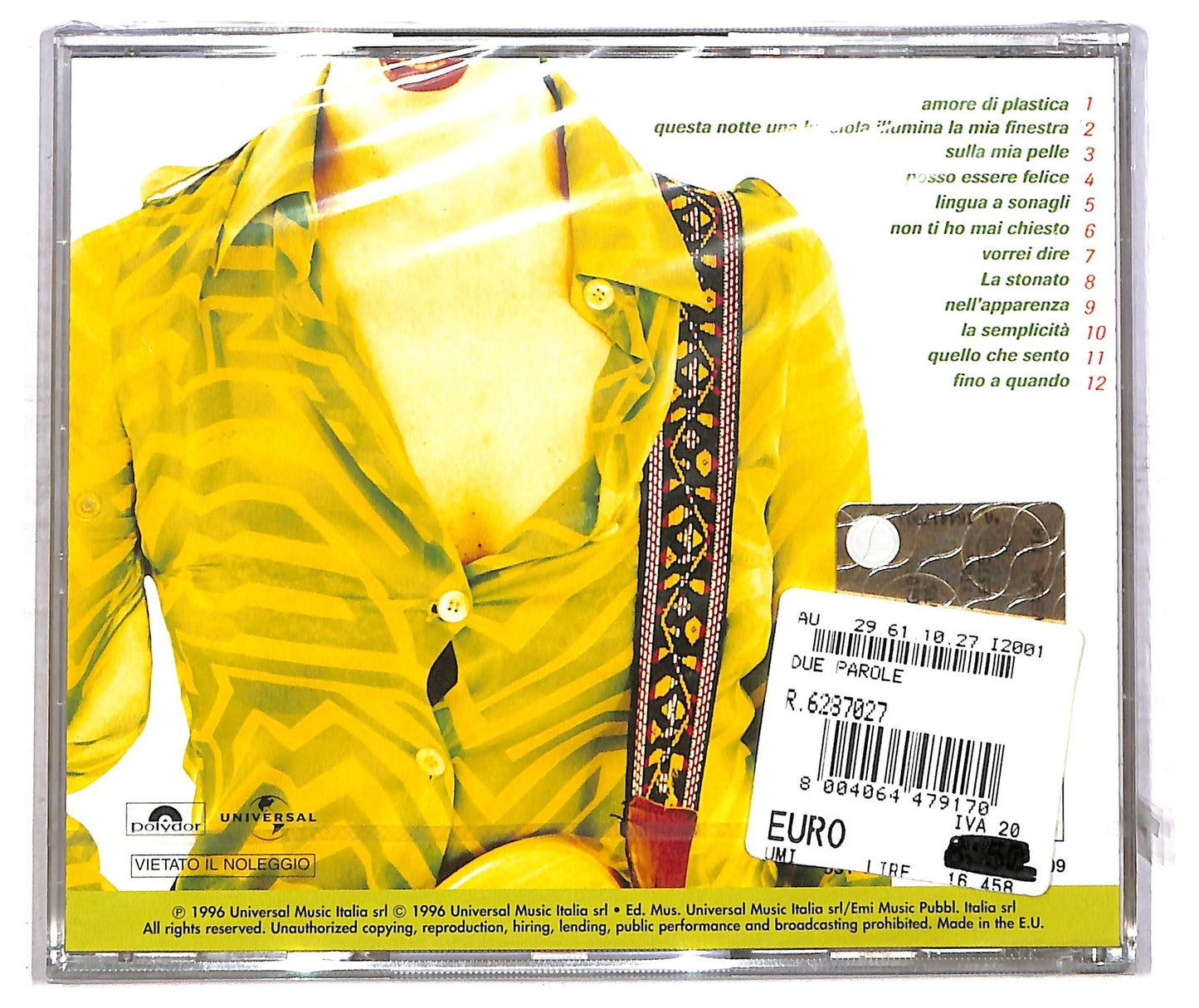 EBOND Carmen Consoli - Due Parole CD CD086311