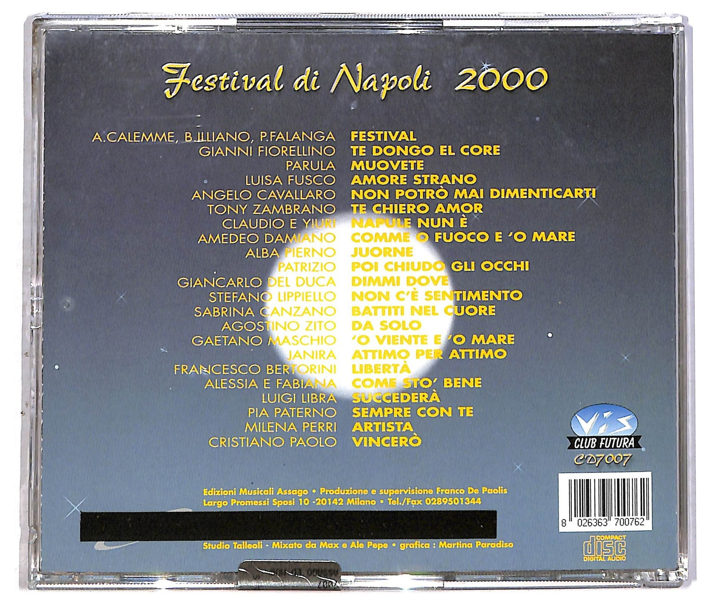 EBOND Various - Festival Di Napoli 2000 CD CD086313