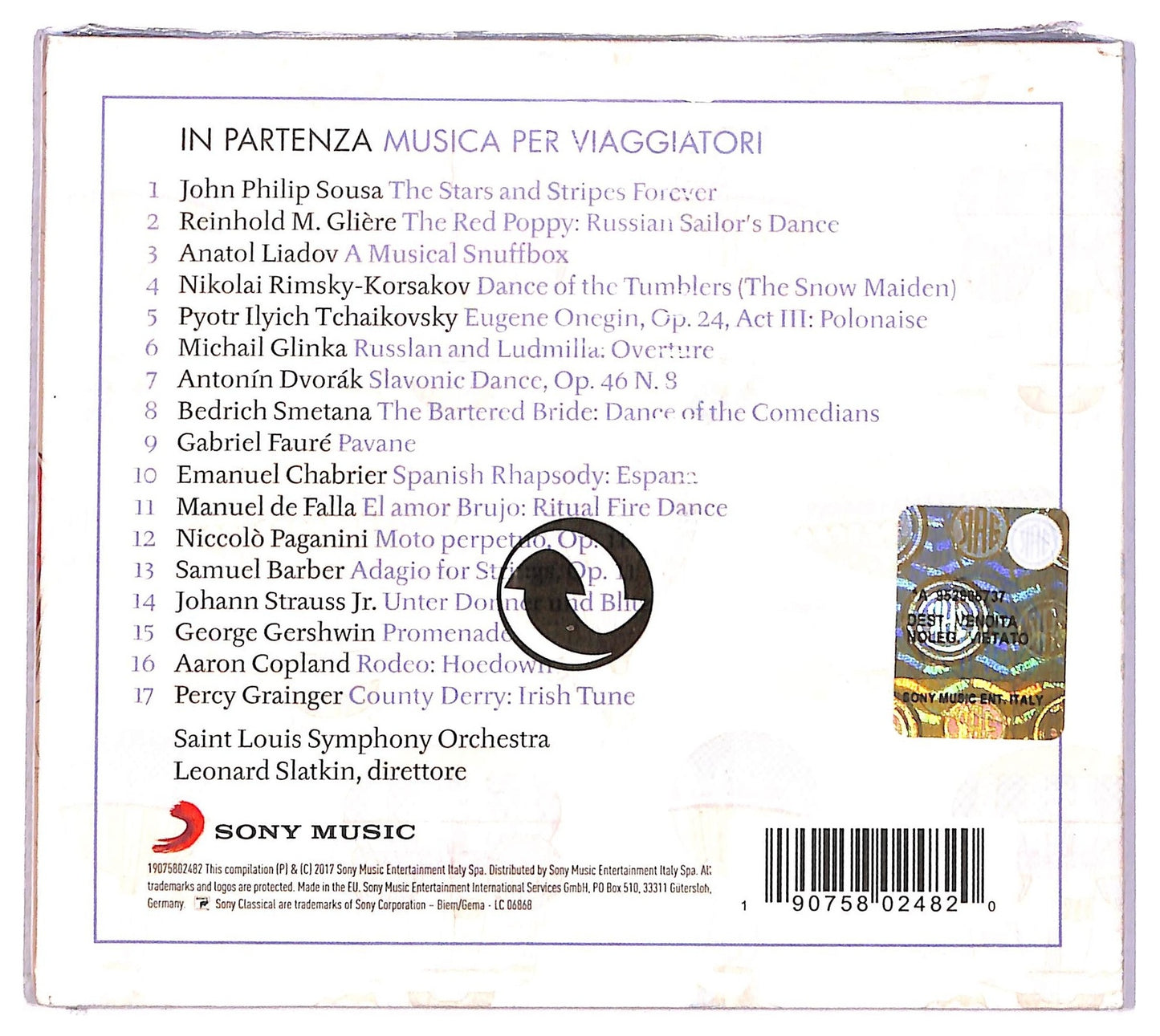 EBOND Saint Louis Symphony Orchestra In Partenza CD CD086604