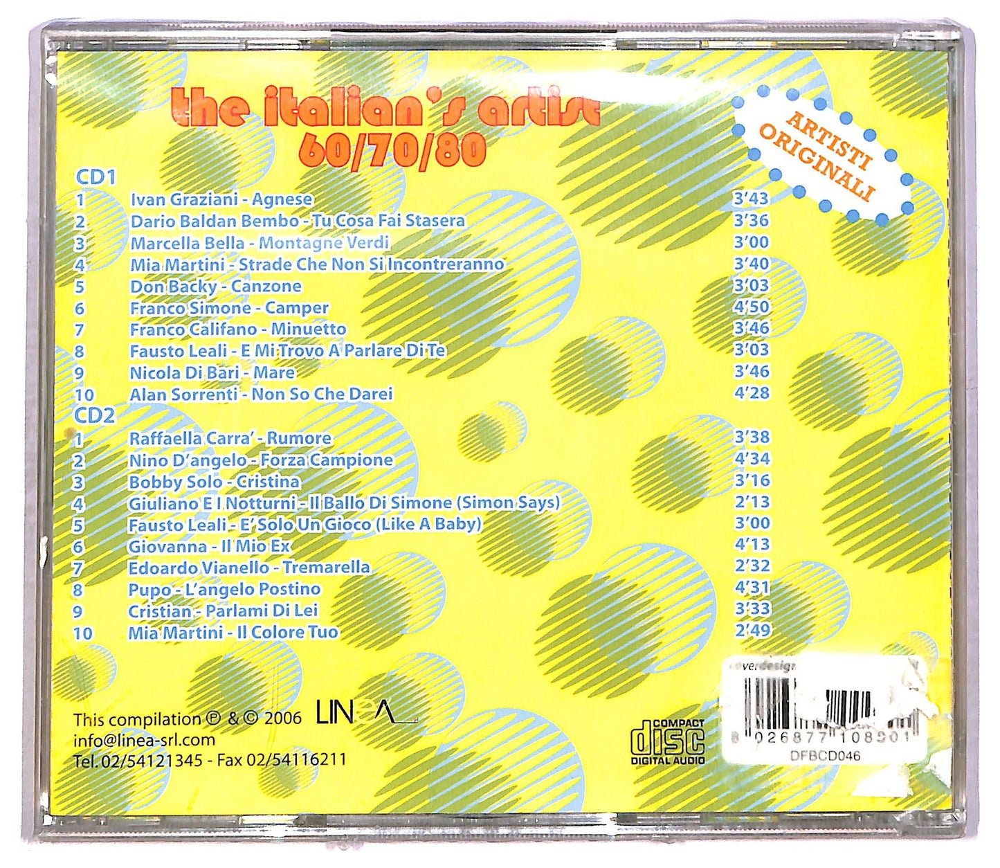 EBOND Various - The Italian's Artist 60 - 70 - 80 Vol. 6 CD CD086609