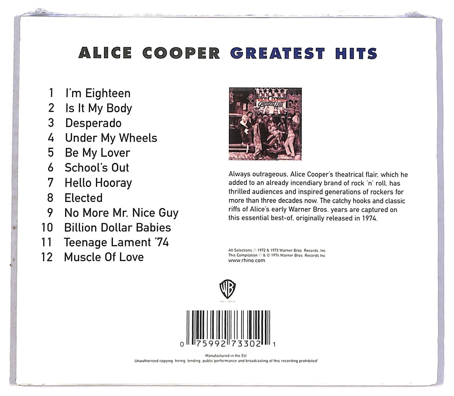 EBOND Alice Cooper - Greatest Hits CD CD086743