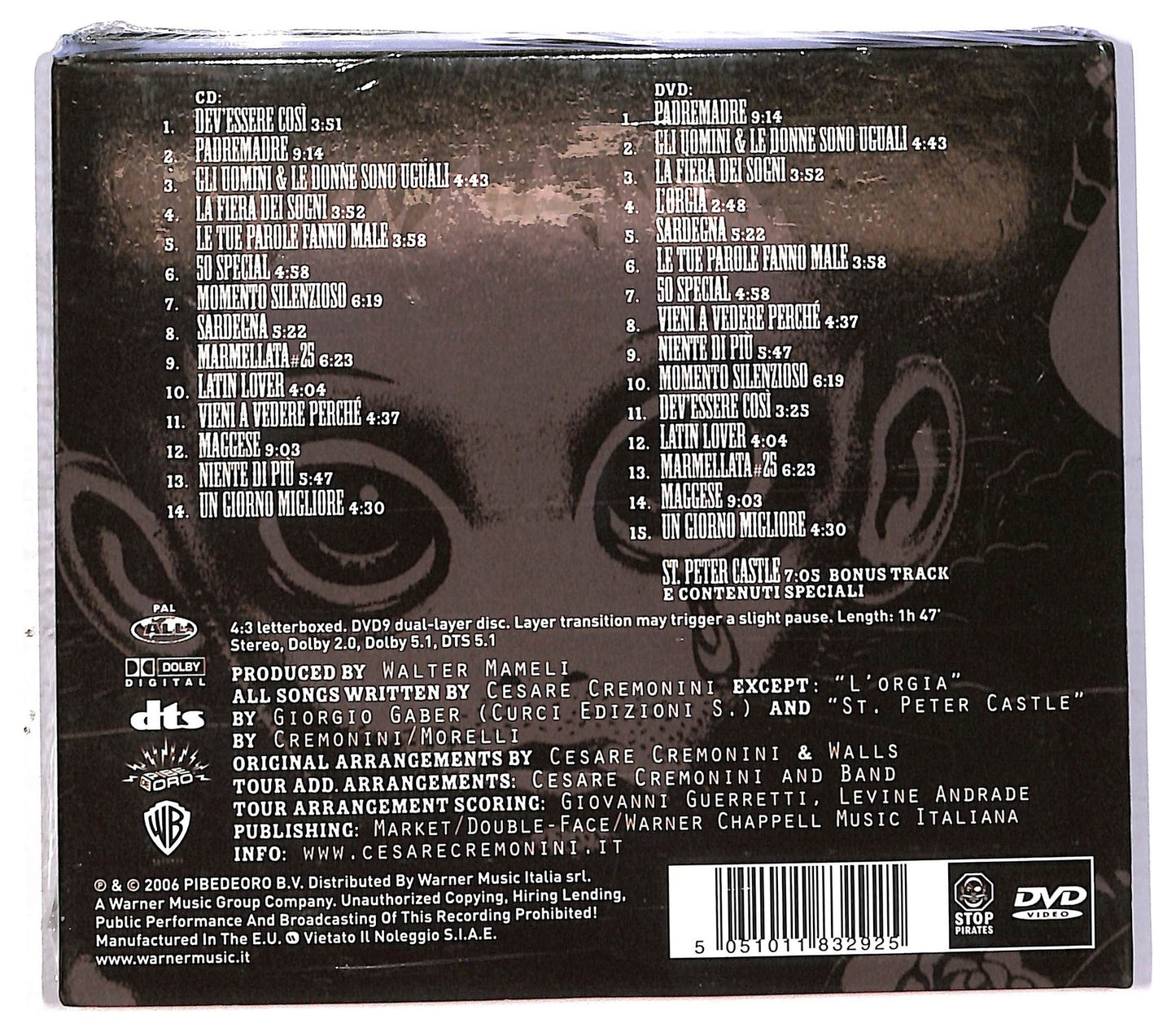 EBOND Cesare Cremonini And London Telefilmonic Orch - 1+8+24 Theatr CD CD086748