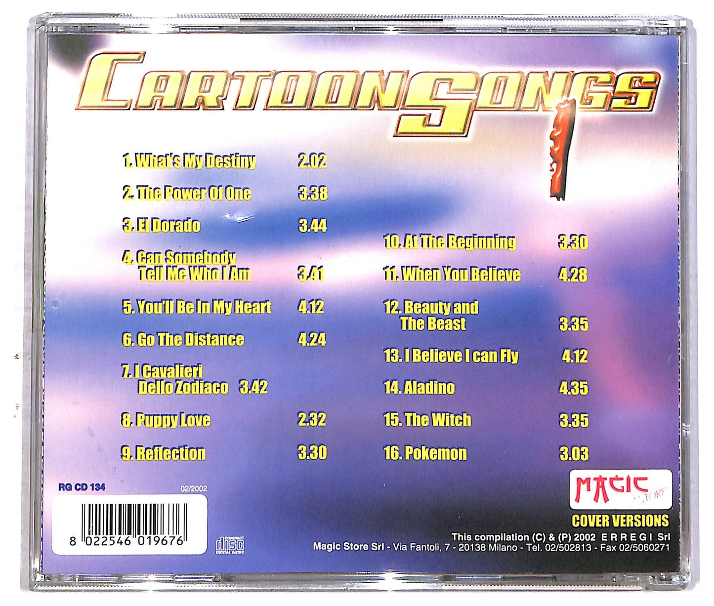 EBOND Various - Cartoon Songs CD CD086912
