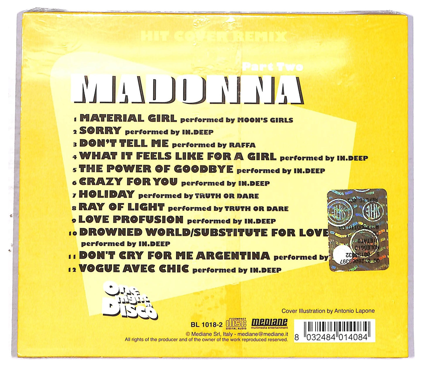 EBOND Various - One Night In Disco - Madonna Pt. 2 CD CD086935