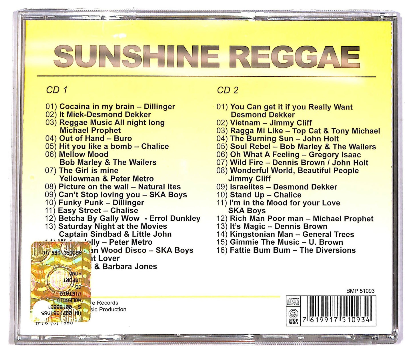 EBOND sunshine reggae CD CD086944