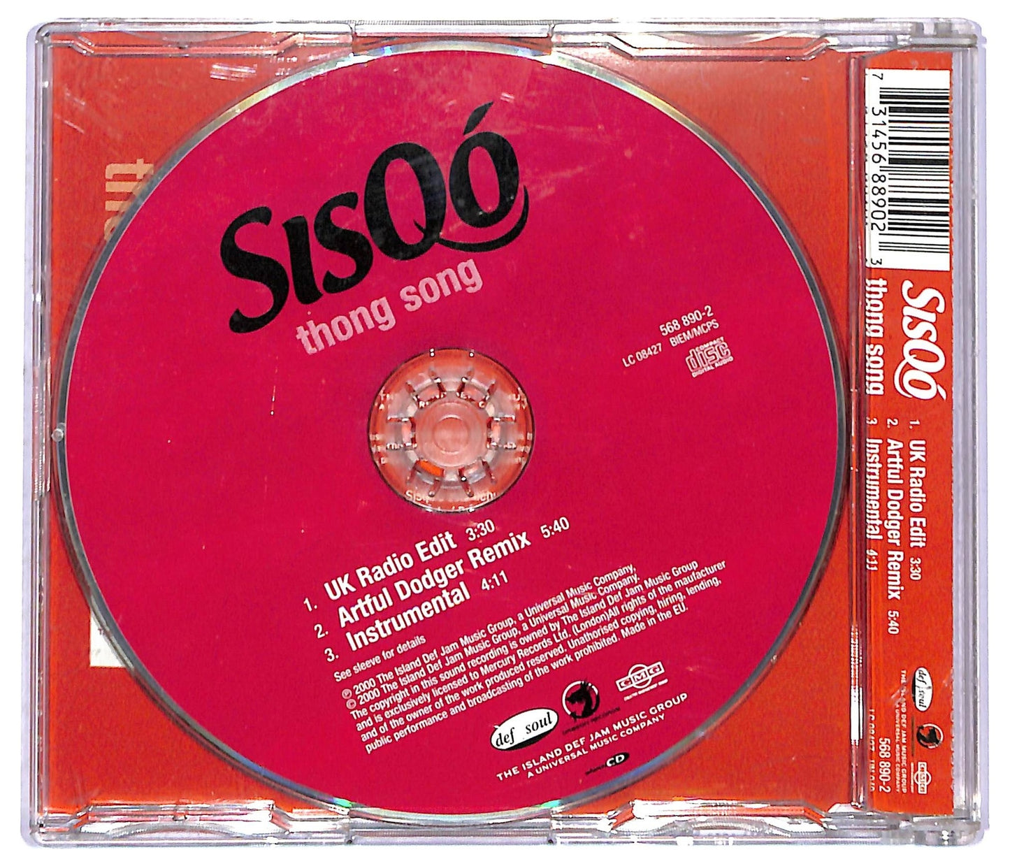 EBOND Sisqo - Thong Song CD CD087344