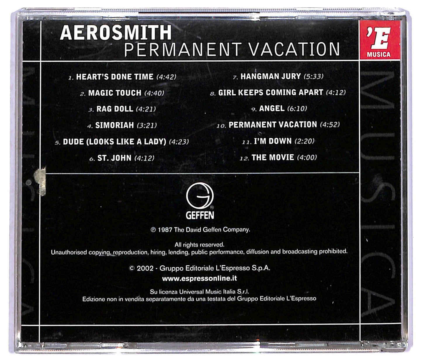 EBOND Aerosmith - Permanent Vacation EDITORIALE CD CD087479