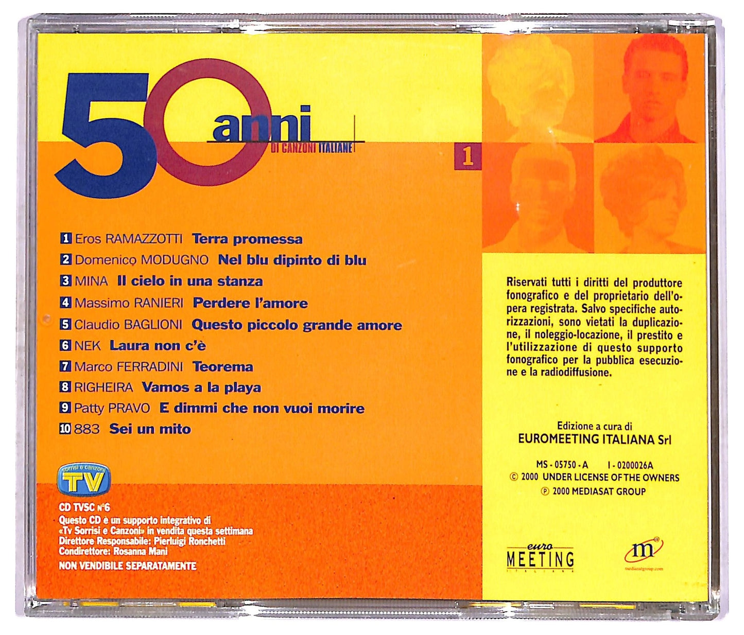 EBOND Various - 50 Anni Di Canzoni Italiane vol. 1 EDITORIALE CD CD087802