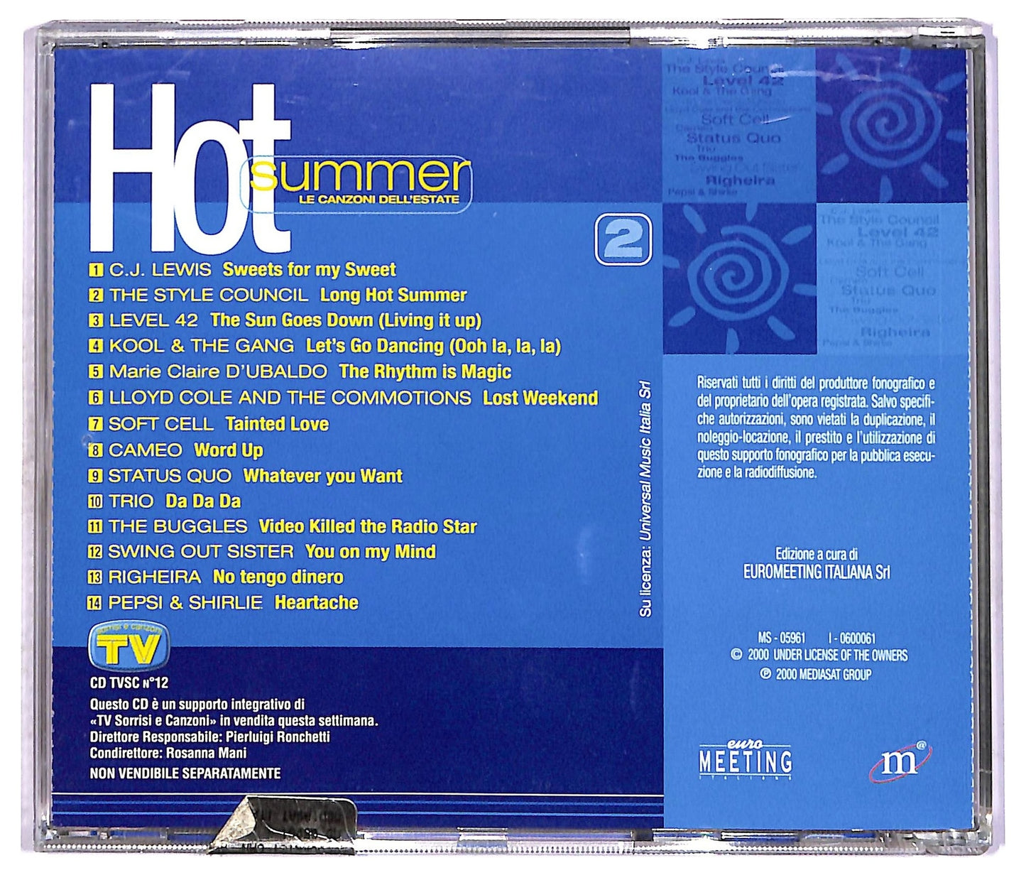 EBOND Various - Hot Summer - Le Canzoni Dell'Estate 2 EDITORIALE CD CD087807