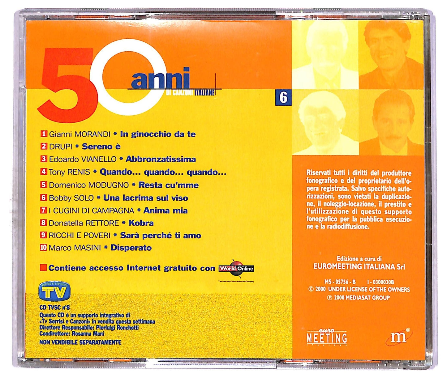 EBOND Various - 50 Anni Di Canzoni Italiane 6 - EDITORIALE CD CD087841